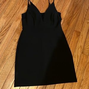 Express black mini dress.